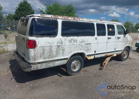 2001 Dodge Ram Wagon 3500 из США, поврежденный, VIN 2B5WB35Z91K554613